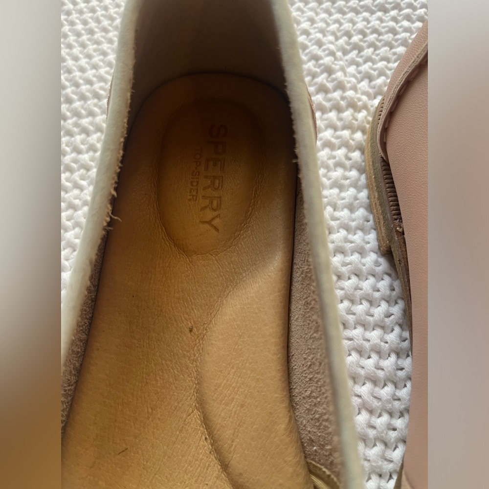 Sperry Two-Tone Cream and Brown Leather Penny Loafers - Picture 2 of 7